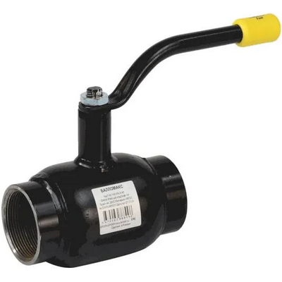 Кран шаровой цельносварной Ballomax КШТ 60.100.040.А.40 Ду40 Ру40 стандартнопроходной муфтовый стальной с рукояткой