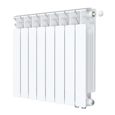 Радиатор отопления Rifar Base Ventil 500 8 секций биметаллический секционный нижнее правое подключение rbvrp50008