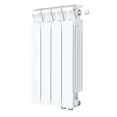 Радиатор отопления Rifar Monolit Ventil 500 4 секции биметаллический секционный нижнее правое подключение rmvrf50004