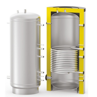 Бойлер косвенного нагрева S-Tank Solar SS с возможностью подключения ТЭНа напольный