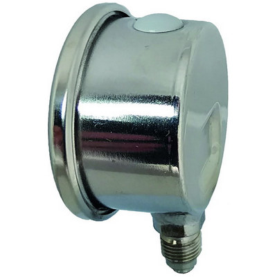 Мановакуумметр радиальный ЮМАС МВП40НЛН (-0.1-0.06 МПа) М10х1.0 ДК40мм, класс точности 2.5, завальцованный корпус, 8400380357