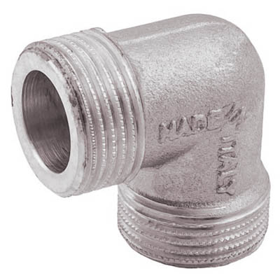 Угол наружная/наружная резьба Elsen TIN латунь