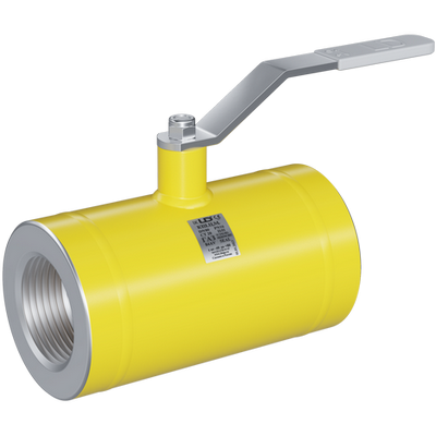 Кран шаровой полнопроходной LD КШ.Ц.М.GAS.020.040.П/П.02 Ду20 Ру40 муфтовый стальной с рукояткой