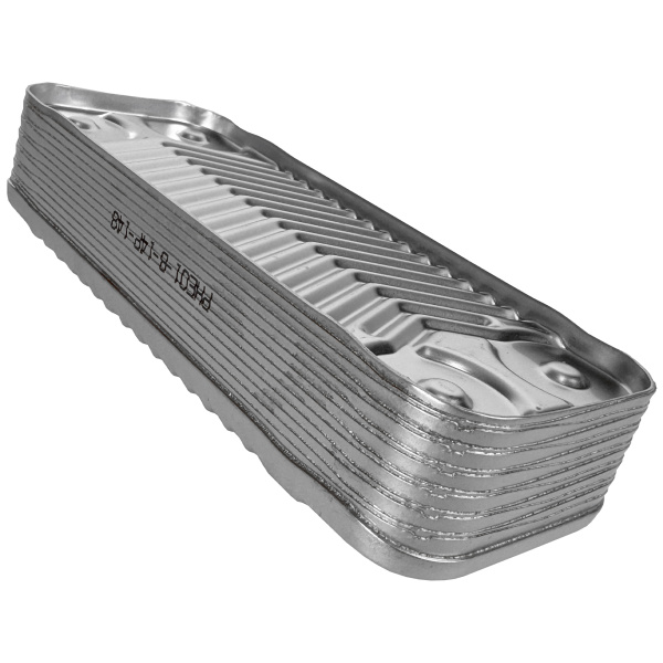 Теплообменник вторичный 14 пластин для котлов Ariston (65104333), Viessmann Vitopend 100-W A1JB 29.9 kW, WH1B 30 kW14P (7856964, 7825534), PHE01-B-14P-148