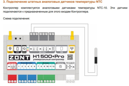 Контроллер универсальный отопительный ZONT H1500+ PRO ML00005968