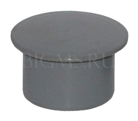 Заглушка для внутренней канализации Ø50 серая Политэк 405000Политэк