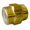 Обратный клапан шаровой с НАРУЖНОЙ резьбой, латунь, Апогей