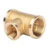 Тройник латунный переходной внутренняя резьба Stout
