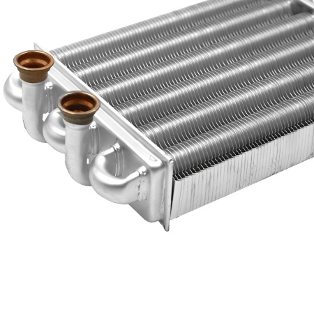 Теплообменник битермический для котлов Ferroli (39819540, 39820060, 37404110)