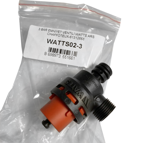Клапан предохранительный 3 бар Watts для Ariston, Chaffoteaux (61312668)