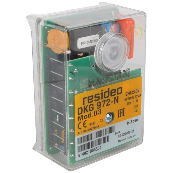 Блок управления горением Honeywell Resideo DKG 972-N MOD. 21 , арт. 0432021, 8718584071