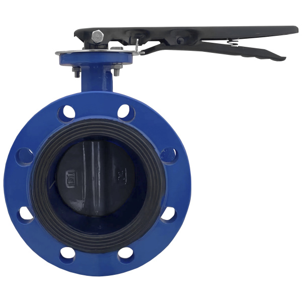 Затвор диск. повор. фланцевый Abra-BUV-FL226 D065H Ду 65, Ру 1,0/1,6 МПа с рукояткой Чугун