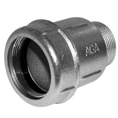 Муфта соединительная чугунная НАРУЖНАЯ резьба AK 11/4" оцинкованная AGA-flex 10010004