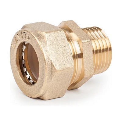 Муфта для гофрированной трубы с наружной резьбой НР Ø25х1" Lavita V/S 25*1"