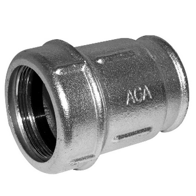 Муфта соединительная чугунная внутренняя резьба IK 11/2" оцинкованная AGA-flex 10020005