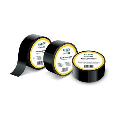 Лента защитная для фитингов 50 мм х 30 м Чёрная Elsen EFA05.300