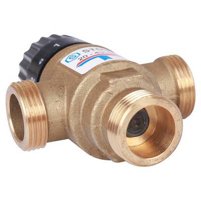 Клапан термостатический 20-43 °С KVs=1,6 м³/час с боковым смешением 3/4" НР Stout SVM-0120-164320