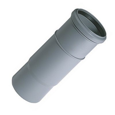 Патрубок для внутренней канализации Ø110 компенсационный однораструбный серый Политэк 900110Политэк