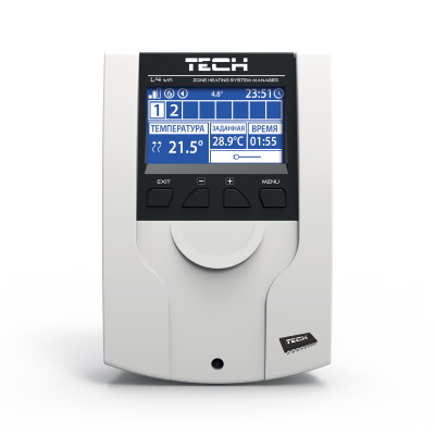 Контроллер термоэлектрических приводов Tech L-4 WiFi (8 зон) проводная-беспроводная «Большой Мастер»