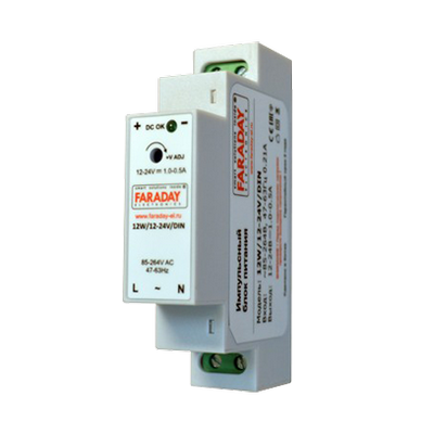 Блок питания ZONT FARADAY 12W/12-24V/DIN ML13968 «Большой Мастер»