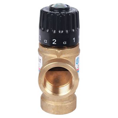 Клапан термостатический 20-43 °С KVs=1,6 м³/час с боковым смешением 3/4" ВР Stout SVM-0110-164320