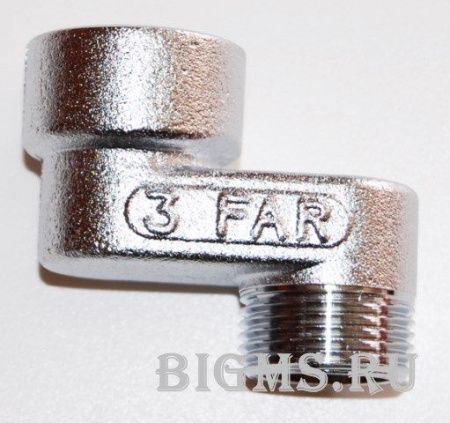 Эксцентрик вн-НАР 3/4"х30 мм Хром FAR