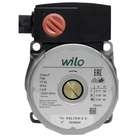 Двигатель циркуляционного насоса Wilo KSL-15/6-3C (вращение по часовой стрелке) (0020094635, 0020094635.DVA, 0020078492.DVA,  453244, 4533925)