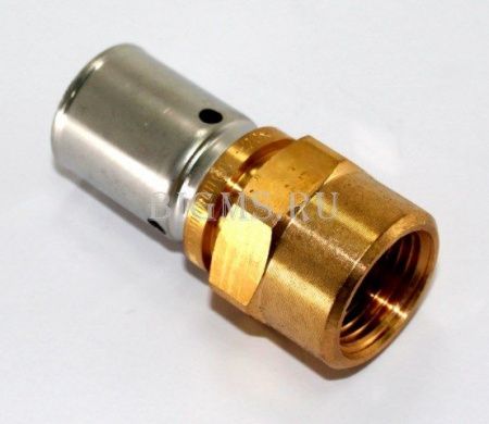 Соед. вн 16х1/2" пресс Бронза Oventrop Cofit P